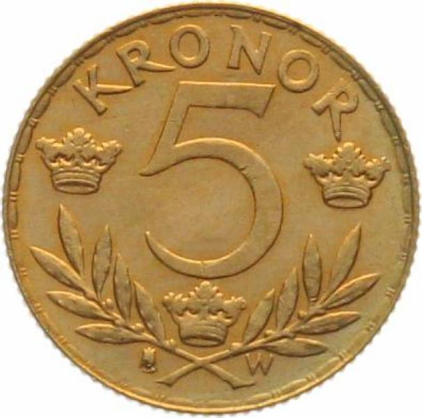 Schweden 5 Kronor 1920 - Gustav V.