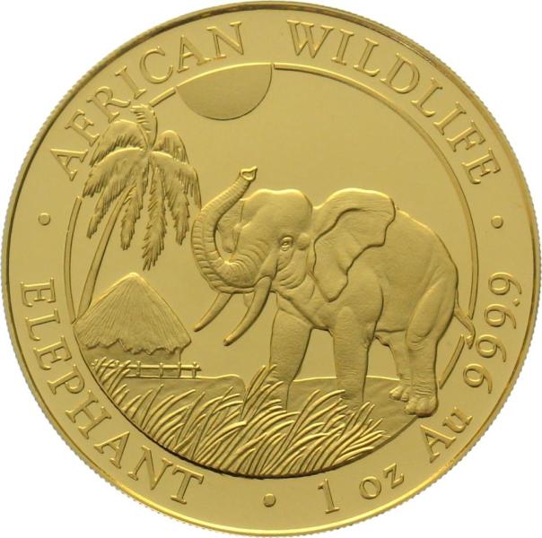 Somalia 1000 Shillings 2017 Elefant - 1 Unze Feingold