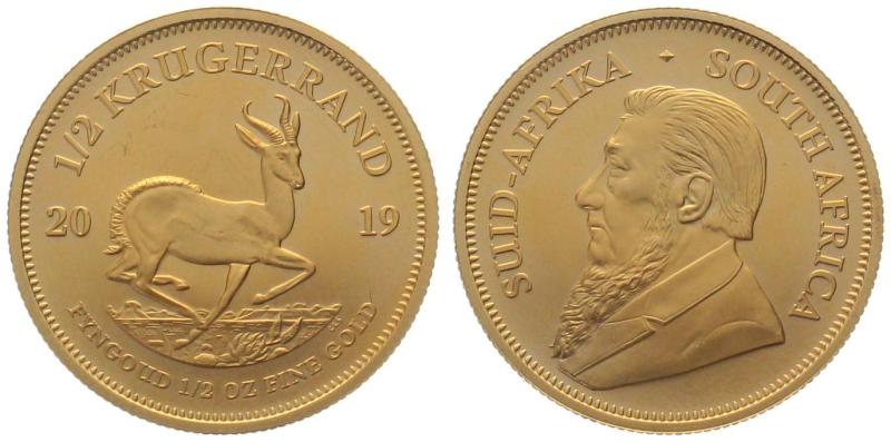 Südafrika 1/2 Krügerrand 2019 - 1/2 Unze Feingold