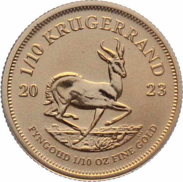 Südafrika 1/10 Krügerrand 2023 - 1/10 Unze Feingold