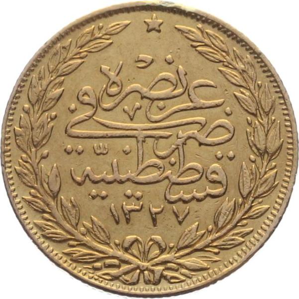 Türkei 100 Kurush AH1327 - Muhammad V.