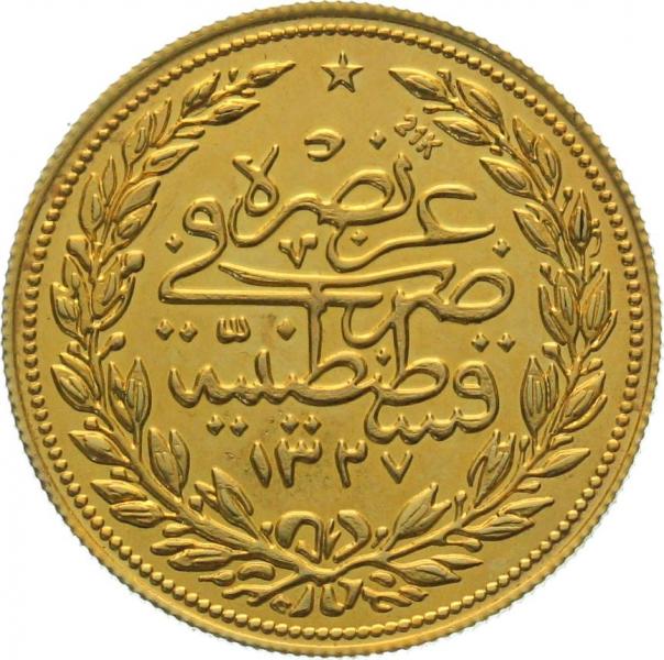 Türkei 500 Kurush AH1327 - Muhammad V.