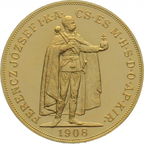 Ungarn 100 Korona 1908 KB - Stehender Kaiser