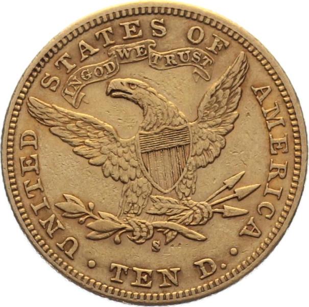 USA 10 $ 1899 S - Coronet Head