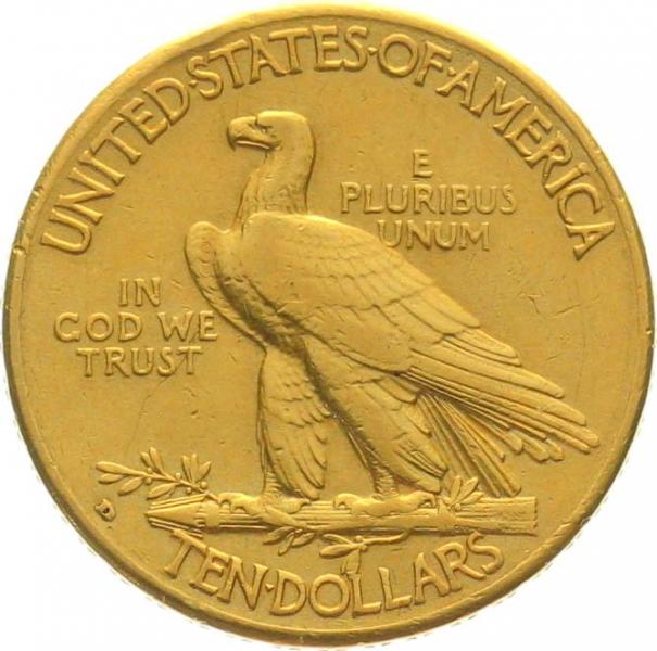 USA 10 $ 1910 D - Indianer