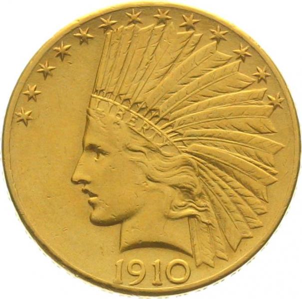 USA 10 $ 1910 D - Indianer