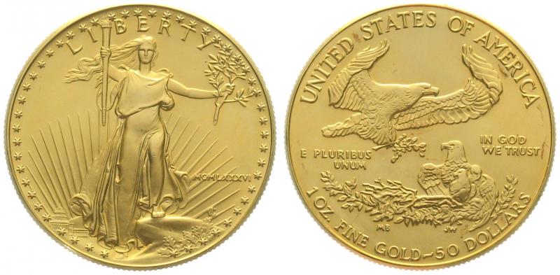 USA 50 $ 1986 Golden Eagle - 1 Unze Feingold