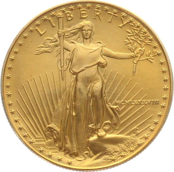 USA 50 $ 1988 Golden Eagle - 1 Unze Feingold