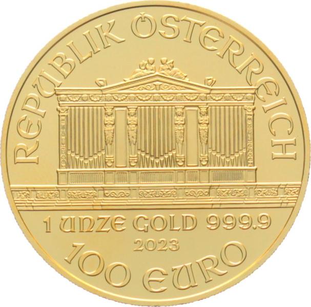 Österreich 100 Euro 2023 Wiener Philharmoniker - 1 Unze Feingold