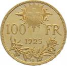 100 Franken 1925 B - Vreneli